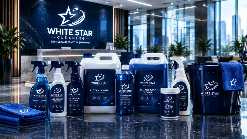 White Star Cleaning branded cleaning products and equipment